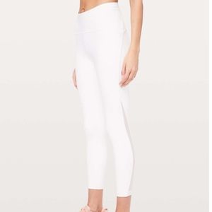 Lululemon Train Times 7/8 Tight *25" Sz 6 White